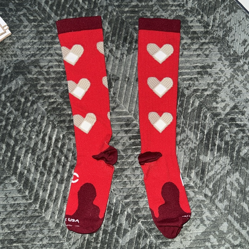 Red Pro Compression socks - Picture 4 of 5
